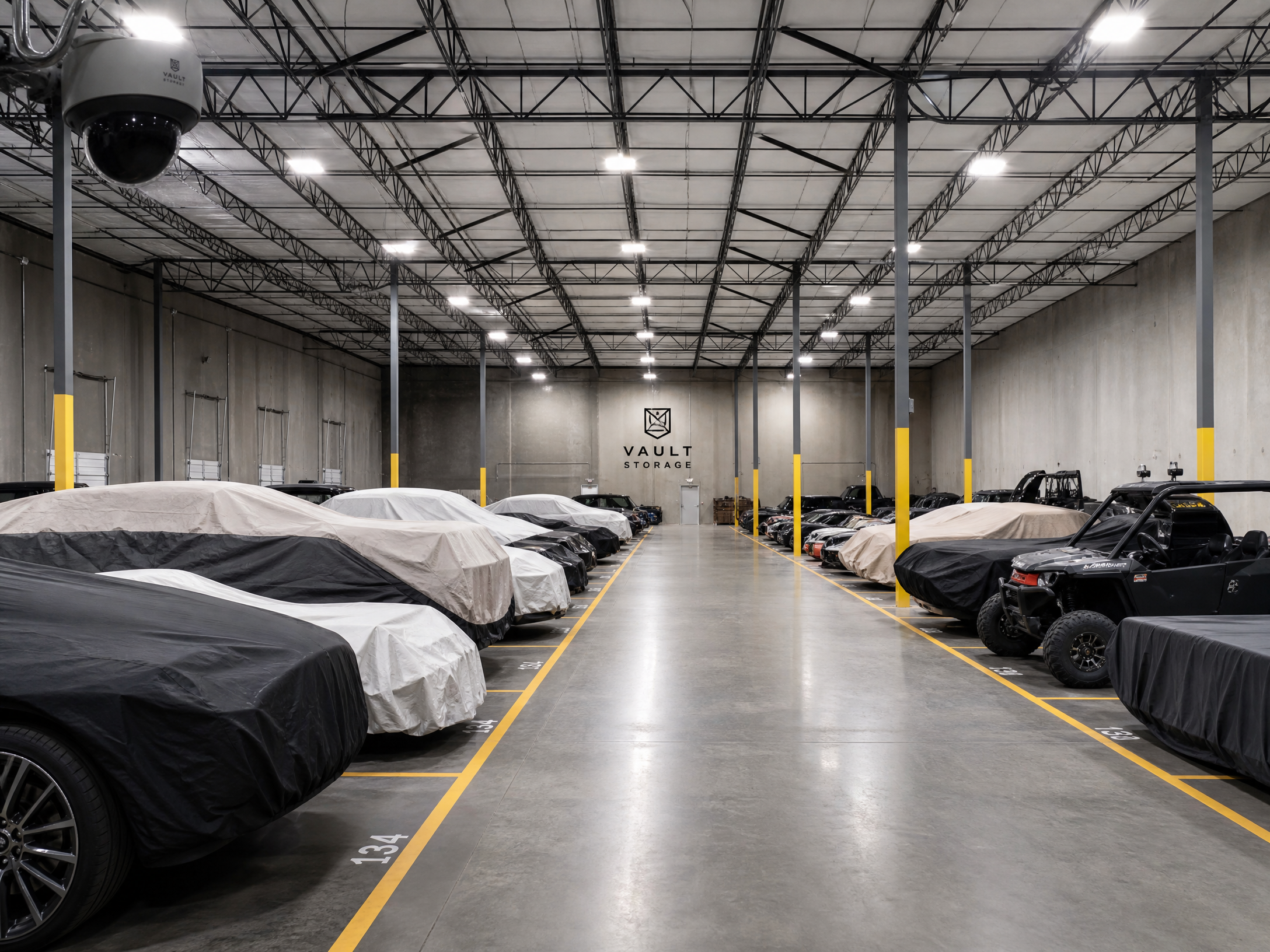 Secure warehouse storage facility